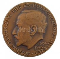 Reményi József (1887-1977) 1976. Országos Korányi TBC és Pulmonológiai Intézet - 1901-1976 egyoldalas, öntött bronz emlékérem (40mm) T:2 kis patina, ph