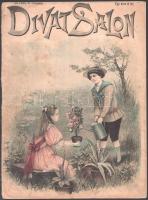 1893-1895 Divatszalon 2 száma. Illusztrált borítókkal, szakadozottak