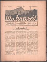 1917 10-es honvéd, I. évfolyam 4. szám - a fronton kiadott katonaújság, savas papírra nyomtatva, kis beszakadások javítva, 18p