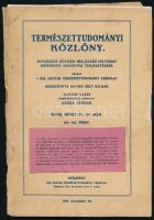 1916 Természettudományi Közlöny 2 száma, az egyik szakadozott.