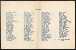 1925 Meghívó a volt cs. és kir. Albrecht főherceg nevét viselő 44. gyalogezred elesett hőseinek emlé...