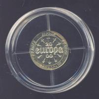 Európa 2000. "Naptár" Au mini aranyérem 0,5g 14K-os arany T:PP