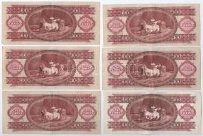 1980. 100Ft (5x) + 1992. 100Ft T:III közte szép papír
Adamo F34, F37