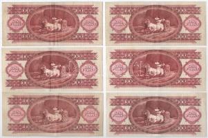 1984. 100Ft (6x) T:III közte szép papír Adamo F35