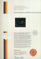NSZK 1955. 20Pf "Lufthansa" modern aranyfóliás kiadásban, ismertető tanúsítvánnyal! Csak 9.999db!