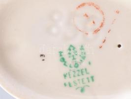 Hollóházi libás fiú, kézzel festett, jelzett, hibátlan, m: 13 cm