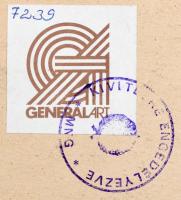 Sárdy Brutus (1892-1970): Hóolvadás. Olaj, vászon, kartonon. Jelezve jobbra lent. Hátoldalán General...