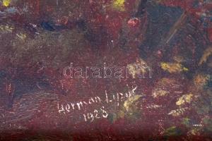 Herman Lipót (1884-1972): Fürdőzők, 1928. Olaj, vászon. Jelezve jobbra lent. Hátoldalán Szépművészet...