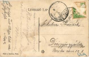 1909 Piski, Simeria; Bem szobor. Főző J. kiadása / statue (lyuk / hole)