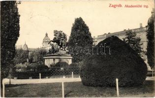 1910 Zagreb, Zágráb; Akademicki trg., Lederer & Popper 2275.