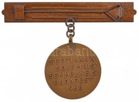 1968. "Semmelweis Ignácz Fülöp 1818-1865 / Septimana Solemnis Semmelweis Budapest 1968" ké...