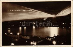 1934 Budapest, Kivilágítás a Gellérthegyen este