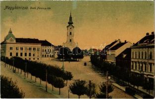 1910 Nagykanizsa, Deák Ferenc tér, templom. Varga József tőzsde kiadása