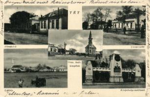 Tét Kisfaludy emlékművel