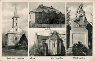 Ócsa háborús emlékművel