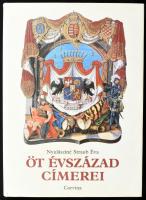 Nyulásziné Straub Éva: Öt évszázad címerei a Magyar Országos Levéltár címereslevelein. Bp., 1987, Corvina. Gazdag képanyaggal illusztrálva. Kiadói aranyozott, dombornyomott egészvászon-kötés, kiadói papír védőborítóban, jó állapotban.