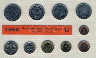 Németország 1999G 1Pf-5M 10klf db, szettben, benne 3klf 2M T:BU