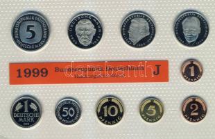 Németország 1999J 1Pf-5M 10klf db, szettben, benne 3klf 2M T:PP