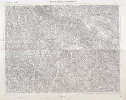 1913 Wola Michowa és Izbugyaradvány térképe, 1:75.000, Wien, K. u. K. Militärgeographisches Institut, a felületén bejegyzéssel, 42x54 cm