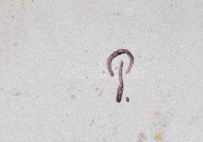 Felső- Szilézia Proskau: Dísztál. Színes, kézzelfestett, ónmázas kerámia. Jelzett. 1763-1769 között....