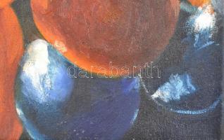 Lenkey-Tóth Péter (1972-): Narancsok II. Olaj, vászon, jelzett a hátoldalán. 30x49 cm / Péter Lenkey...