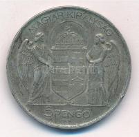 1939. 5P Ag "Horthy balra" T:2,2- ph., patina Adamo P8.2