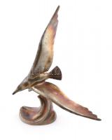 Jelzés nélkül: Albatrosz, öntött fém, rozsdás, m: 22 cm
