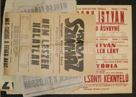 9 db színházi plakát az 1950-es évekből