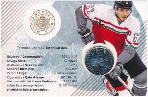 2018. 50Ft Cu-Ni "Jégkorong Világbajnokság" az érme az elsőnapi verethez hasonló bliszterb...