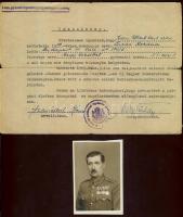 1883-1946 8 db érdekes katonai okmány