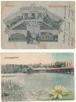 5 db RÉGI történelmi magyar város képeslap: Pozsony, Csurgó, Hévíz, Nyíregyháza, Szombathely / 5 pre...