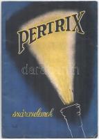 cca 1930 Pertrix szárazelemek képes termékkatalógus 22p. + 6 db számolócédula
