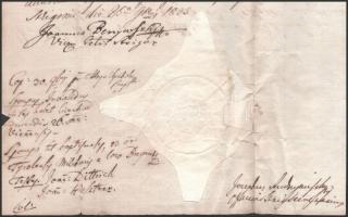 Benyovszky János,(1756-1827): fölszentelt püspök aláírása általa kiadott okmányon