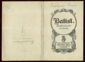 cca 1920 Dekoratív reklámos levélpapír-boríték