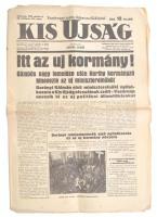 1936 Kis Ujság. 1936. okt. 11. 49. évf. 233. szám: Itt az új kormány. "Gömbös nagy temetése után Horthy kormányzó kinevezte az uj miniszterelnököt. (Darányi Kálmán.)" Szerk.: Lévai Jenő. + Képes Családi Lapok. A Kis Ujság vasárnapi melléklete. X. évf. 42. sz. Globus, 12+VIII p.