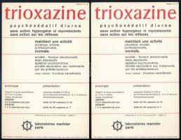 cca 1970 8 db francia gyógyszer reklám klf grafikákkal