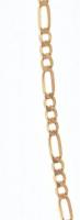 Arany (Au) 14K figaro nyaklánc, jelzett, h: 45 cm, nettó: 4 g