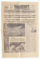 1976 Népsport 1976. aug. 3., XXXII. évf. 186 sz. Viszontlátásra Moszkvában! Véget értek a XXI. Nyári Olimpiai Játékok! (Montreál.), 8 p.