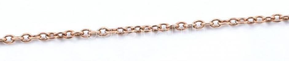 Arany (Au) 14K nyaklánc, jelzett, gubanccal, nettó: 1,5 g