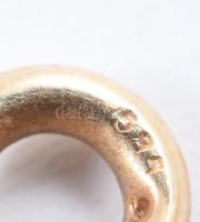 Arany (Au) 14K nyaklánc, jelzett, gubanccal, nettó: 1,5 g