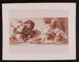 cca 1890 Velence építészete és műalkotásai 71 db nagyméretű, aranyozott szélű fotó-tábla (hozzá 10 ü...