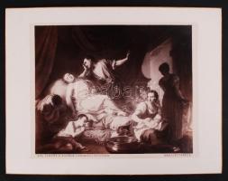 cca 1890 Velence építészete és műalkotásai 71 db nagyméretű, aranyozott szélű fotó-tábla (hozzá 10 ü...