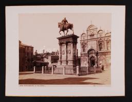 cca 1890 Velence építészete és műalkotásai 71 db nagyméretű, aranyozott szélű fotó-tábla (hozzá 10 ü...