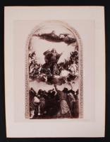 cca 1890 Velence építészete és műalkotásai 71 db nagyméretű, aranyozott szélű fotó-tábla (hozzá 10 ü...