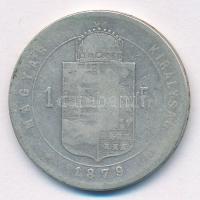 1879KB 1Ft Ag "Ferenc József / Középcímer" Körmöcbánya T:2-,3 patina
Adamo M15