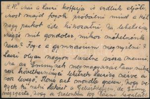 Pándy Kálmán (1868-1945) orvos ideggyógyász levelezése, 1 db levelezőlap