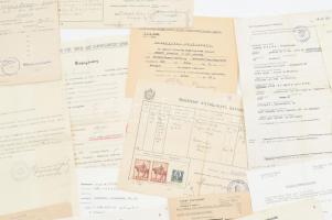 cca 1920-1955 Beregfy Károly, a Szálasi kormány hadügyminisztere feleségének és lányának okmány hagy...