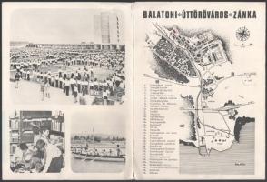 1977 Zánkai Nyár '77 tájékoztató prospektusa, a borító szakadt