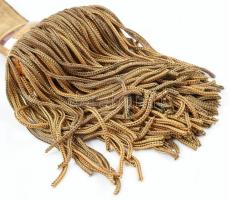 cca 1940 Főtiszti kardbojt extra kivitel, zománcozott trikolor, fém korona. Beregfy Károly (1888-194...