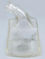 Zwack címeres, hajlított nyakú 0,7 l-es üveg, kopásnyomokkal